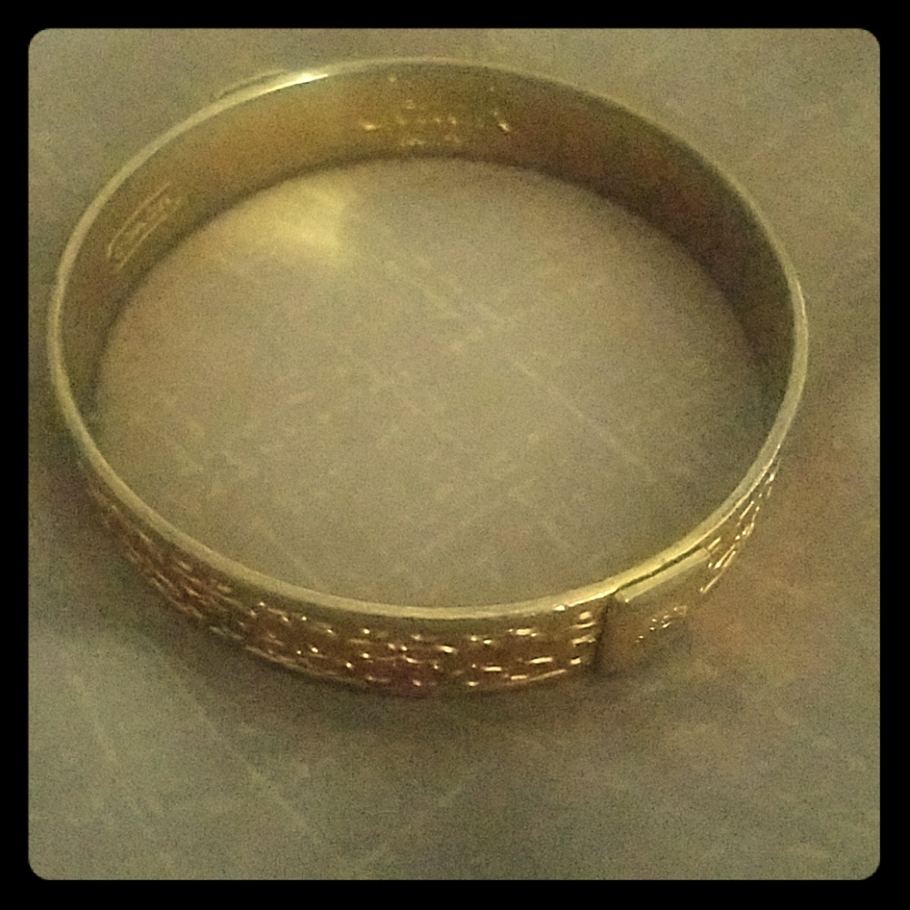 Coach gold bangle